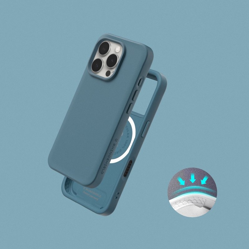 SolidX(MagSafe兼容)强化吸震缓冲防摔手机壳/深海蓝 for iPhone - 手机壳/手机套 - 塑料 