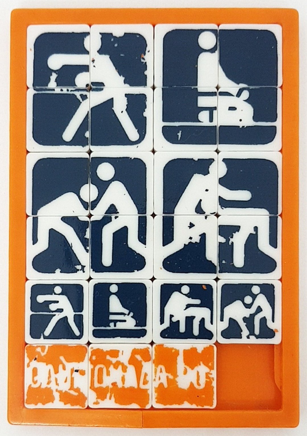 Vintage Brain Teaser Slide Game USSR Olympic Games Moscow 1980 - 拼图 - 塑料 多色