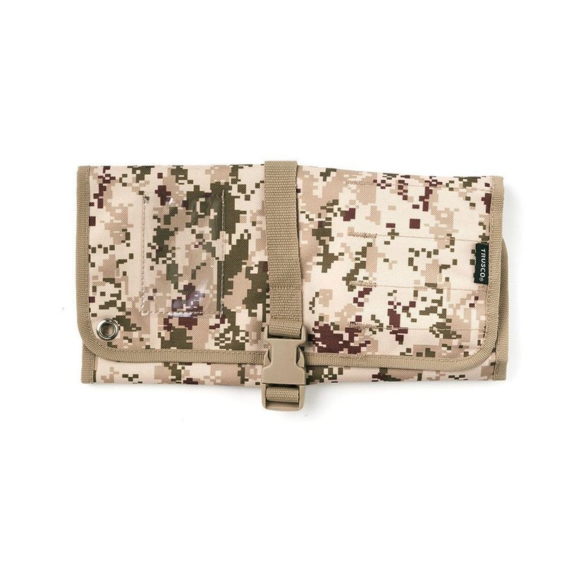 【Trusco】数位迷彩-沙漠色系卷筒式工具收纳包 - 收纳用品 - 聚酯纤维 卡其色