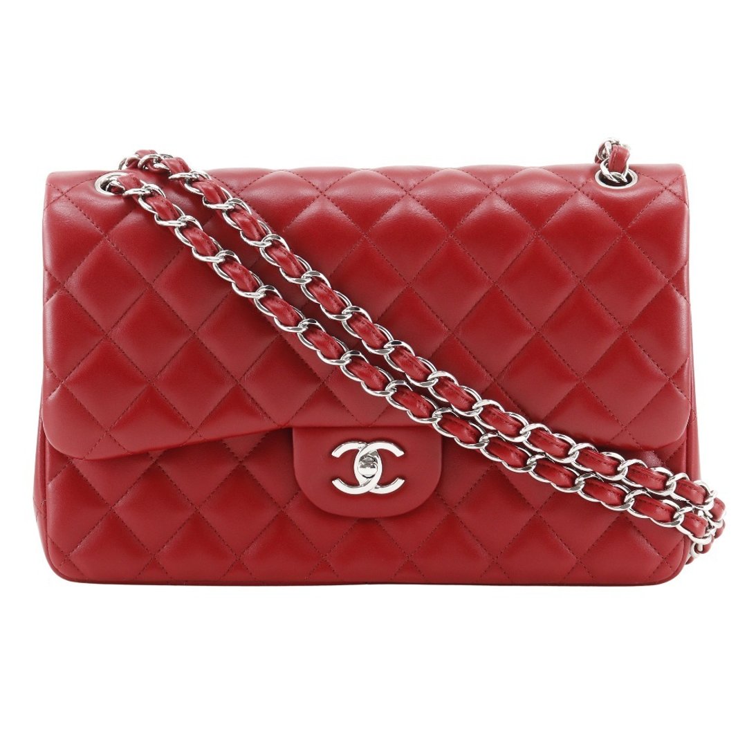 【日本直送】香奈儿 CHANEL Maxi Classic Flap 30 肩背包 Classic Large Chain 双盖 A58600 羊皮 红色 【二手】 - 侧背包/斜挎包 - 真皮 红色