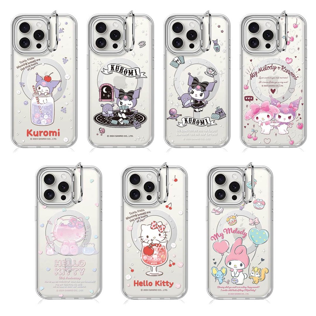 三丽鸥 iPhone 16系列 军规防摔隐形立架磁吸手机壳-多图可选2 - 手机壳/手机套 - 其他材质 多色