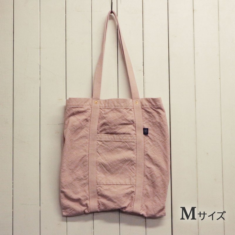 M/S 托特包 M [2025春夏限定色：火烈鸟] (VC-46M) - 手提包/手提袋 - 棉．麻 粉红色