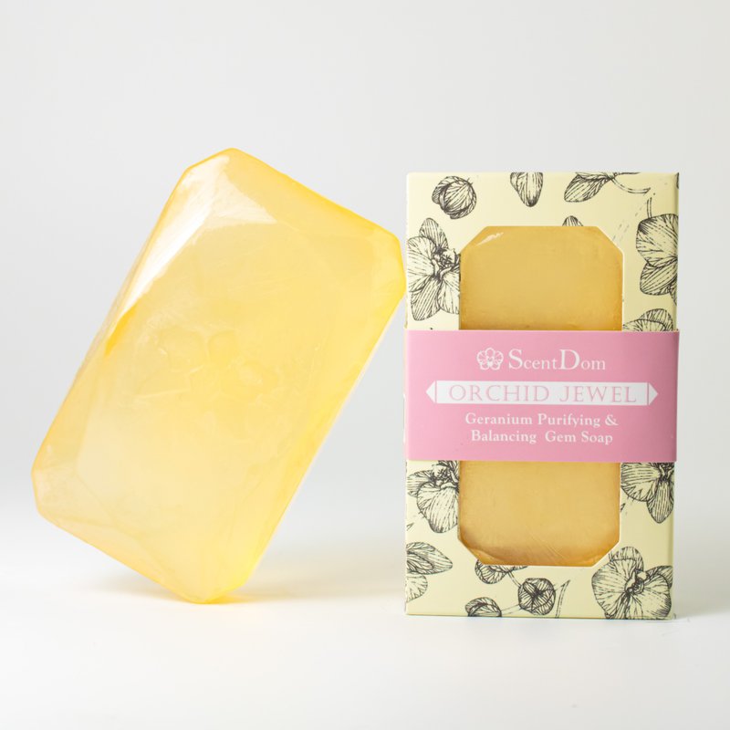 【兰都ScentDom】天竺葵净化平衡净化宝石皂│品牌直营 - 肥皂/手工皂 - 其他材质 