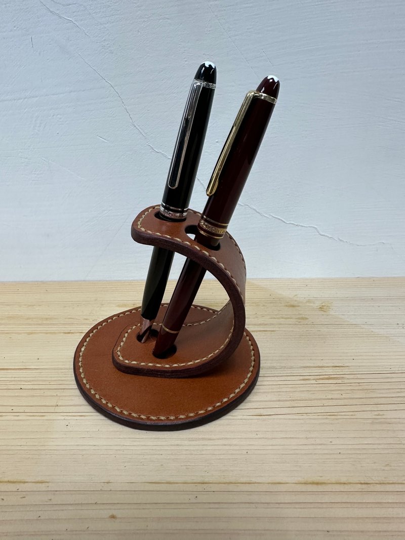 简约风笔架 - 笔筒/笔座 - 真皮 咖啡色