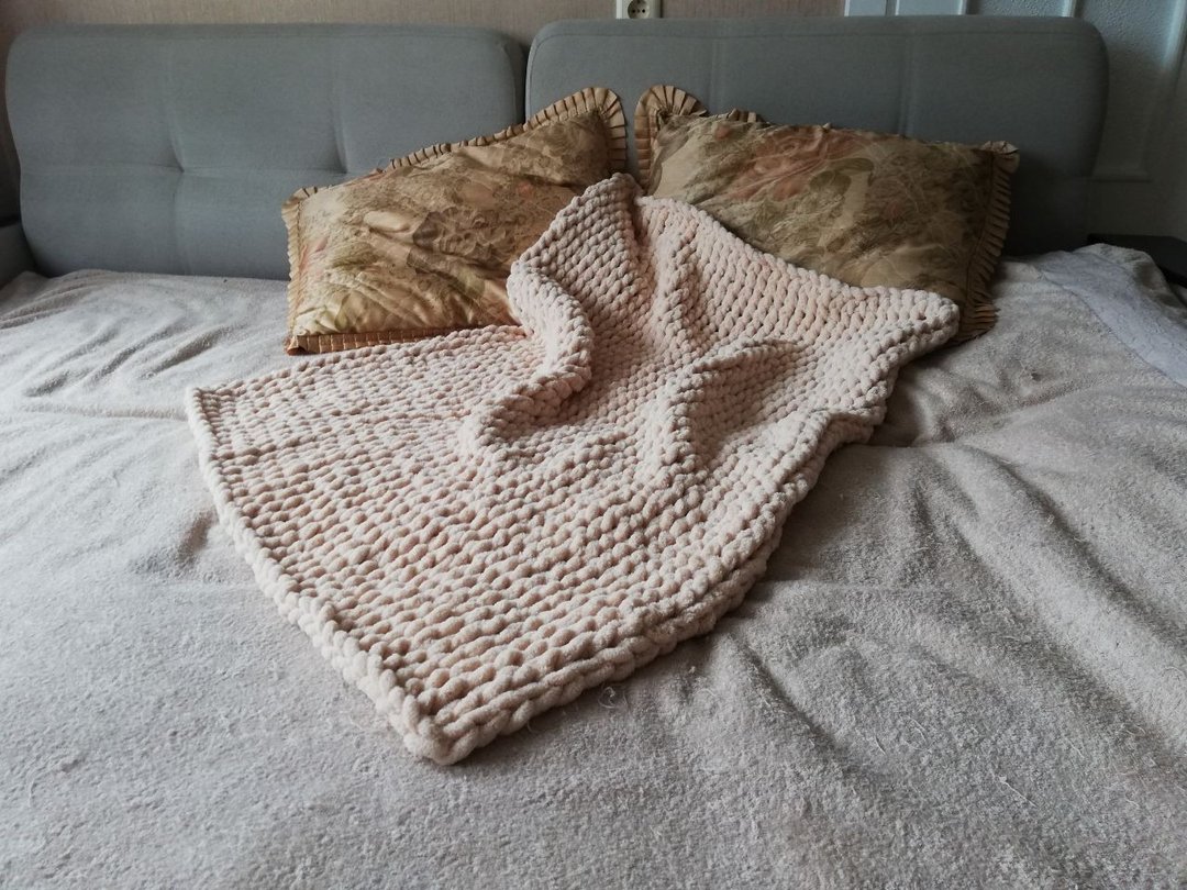 Plush blanket 4th trimester gift wedding gift blanket soft bedspread - 被子/毛毯 - 聚酯纤维 卡其色