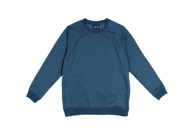 tools AB大学T ::丈青:: - 男装上衣/T 恤 - 棉．麻 蓝色