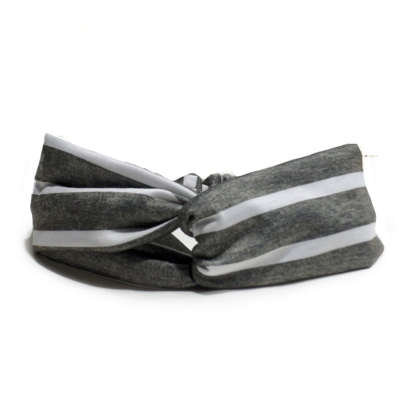 慵懒◎发带◎MIX - 发饰 - 棉．麻 灰色