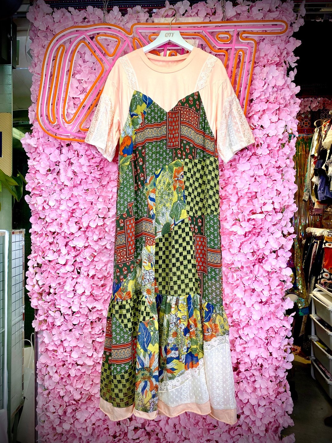 OTT独一无二•Unique*日系假两件拼布碎花连衣裙Flower Dress* - 洋装/连衣裙 - 棉．麻 多色