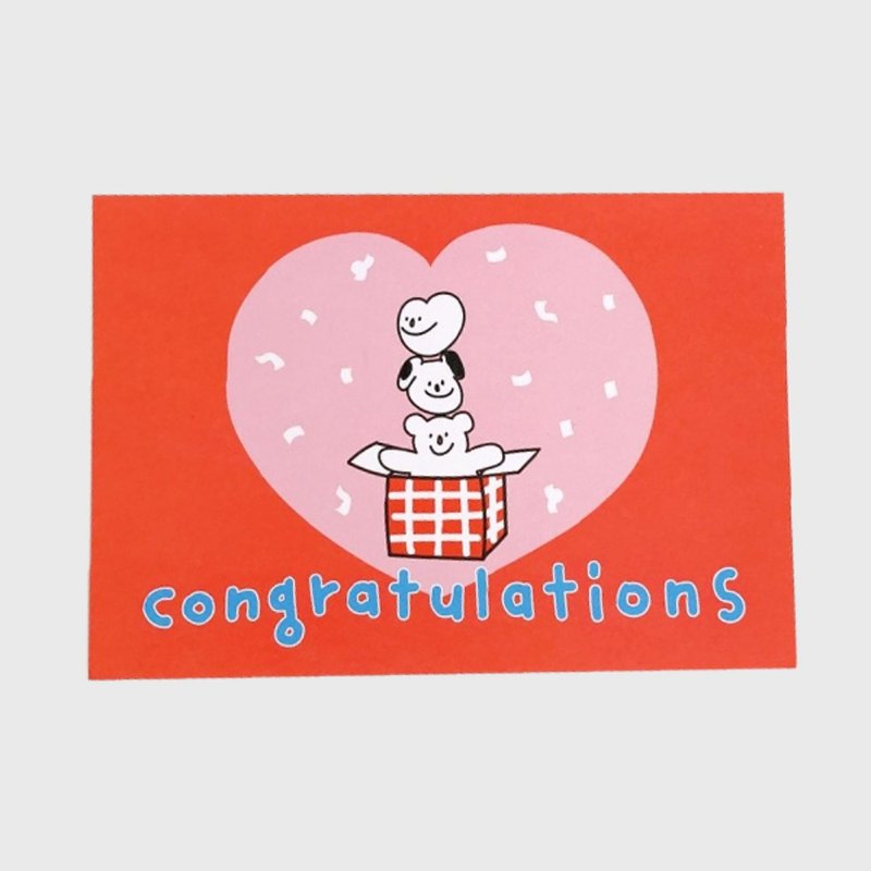 SASIM congratulations 插画明信片 - 卡片/明信片 - 纸 
