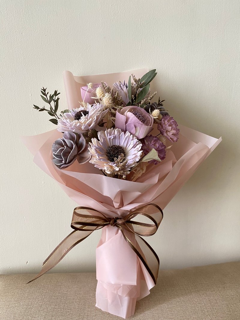 毕业花束.太阳花花束.情人节花束.索拉花束.紫色花束.花礼.求婚花 - 干燥花/捧花 - 植物．花 紫色
