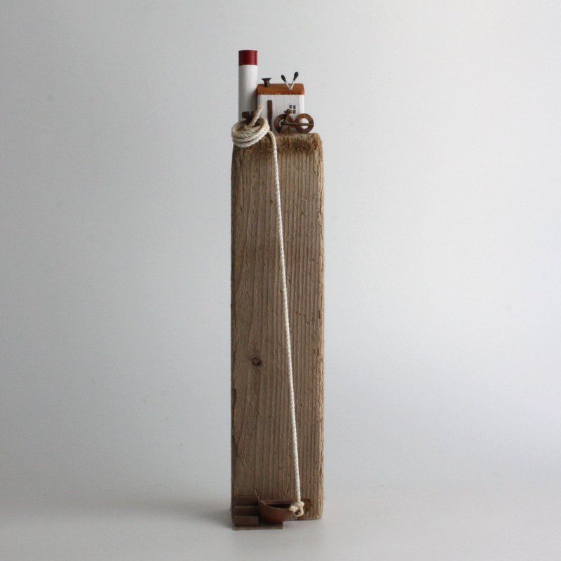 漂流木摆饰 - 潮声与海鸥 - W831 - 摆饰 - 木头 