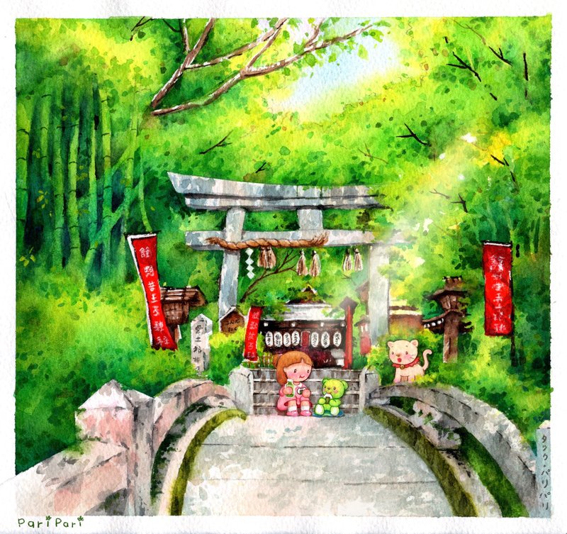 Onigiri Time 明信片 - 卡片/明信片 - 纸 多色