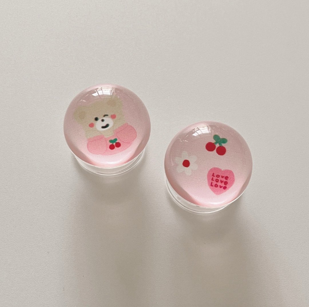 眨眼BEBE 手机起囊支架 ( 共两款 ) - 手机座/防尘塞 - 压克力 