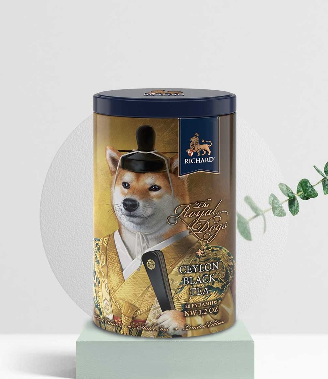 ***即期良品  看清楚再下单***  皇家柴犬红茶经典鐡罐 限量收藏 - 茶 - 其他金属 金色