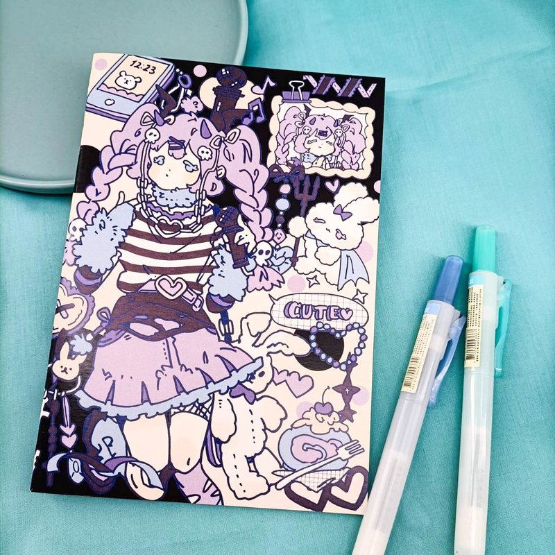 BT080_嗶嗶畫畫空白筆記本C_bbhh.ing blank notebook C - 笔记本/手帐 - 纸 多色