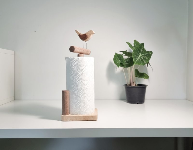 Wooden tissue paper holder in the kitchen bird-shaped - woodwork from Chiang Mai - 其他 - 木头 咖啡色