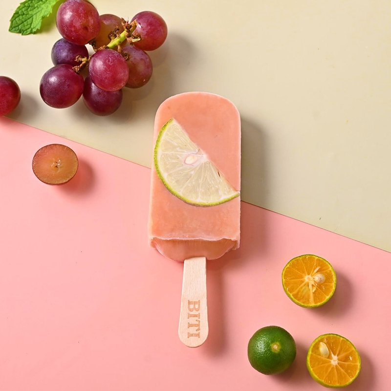 金桔葡萄 (8入) 葡萄 金桔 葡萄冰棒 水果冰棒 果泥 鲜果 水果 - 冰淇淋/冰棒 - 其他材质 