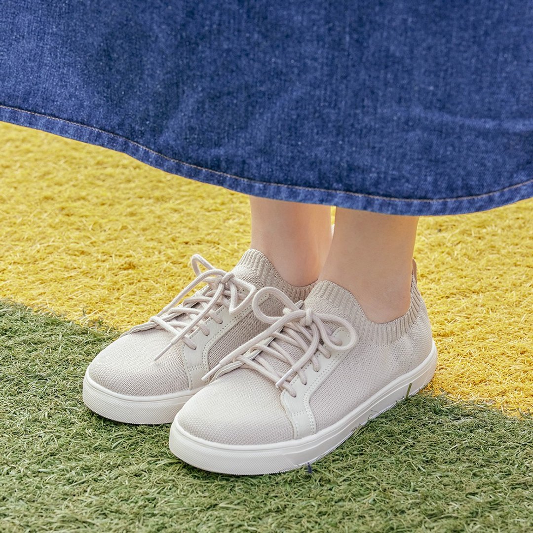 超透气 ! 轻量防水机能快穿鞋Knitting Shoes - 女款休闲鞋 - 其他人造纤维 多色