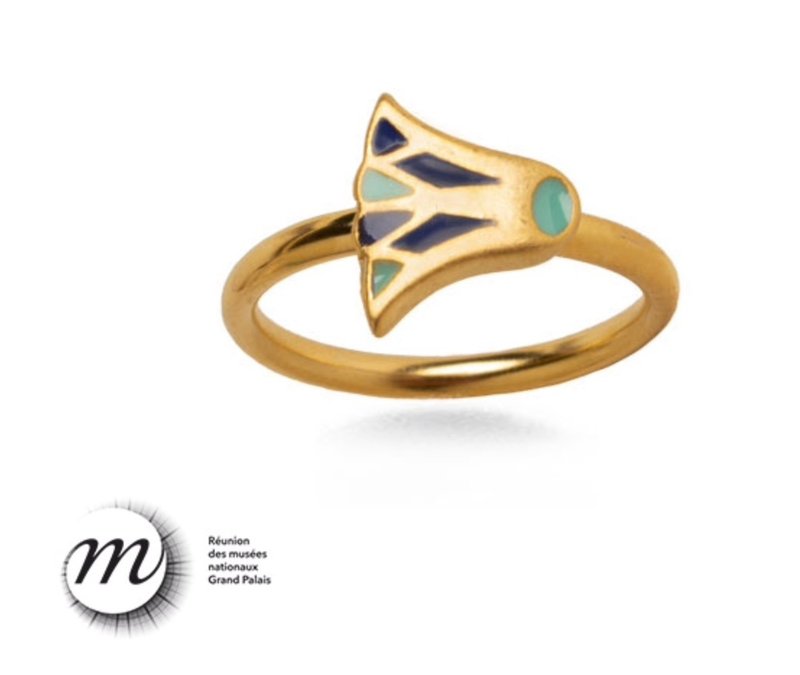 法国罗浮宫古埃及莲花戒子 - 戒指 - 其他金属 金色