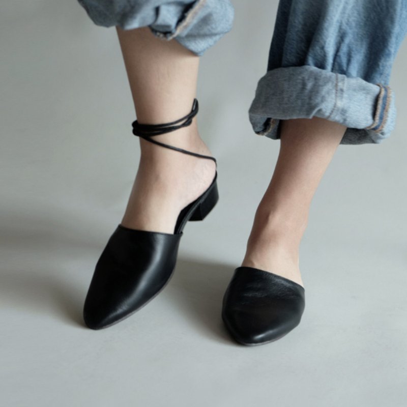 【BLK】Ease. Black (黑) - 其他女款皮鞋 - 真皮 黑色