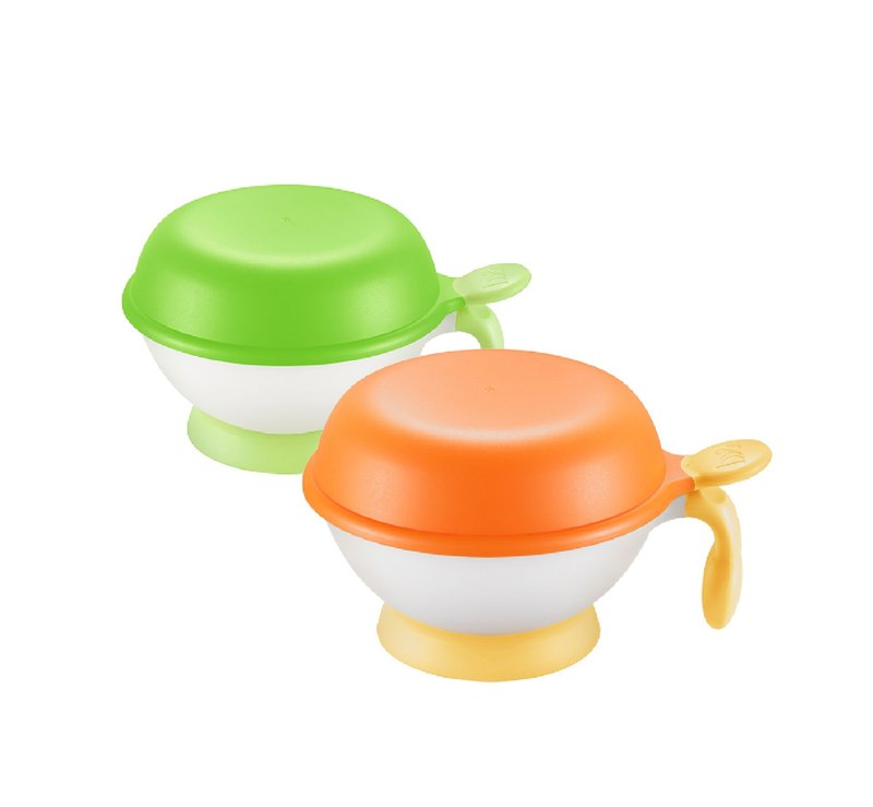 b&h 智多星 二合一便携儿童辅食研磨碗餐具 - 儿童餐具/餐盘 - 硅胶 多色
