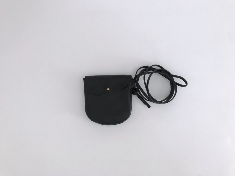 圆零钱包 -附绳 - 零钱包 - 真皮 