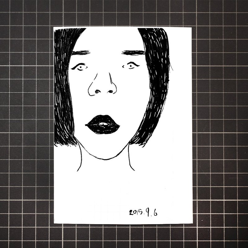 100/100复刻画系列 【男男和女女（1）】 - 卡片/明信片 - 纸 白色