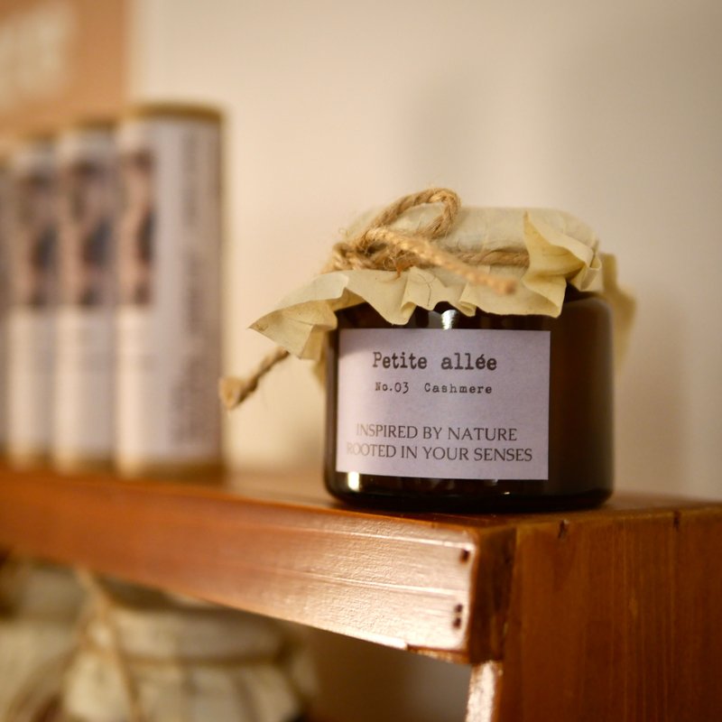 Cashmere 大豆蜡烛 100g - 蜡烛/烛台 - 蜡 白色