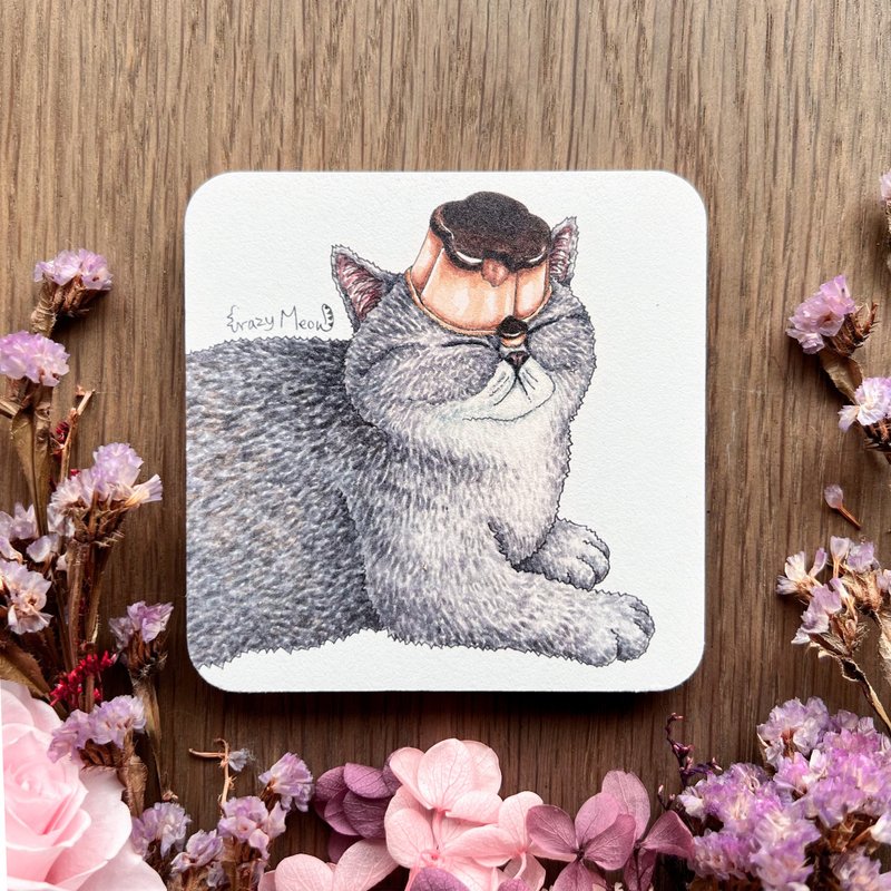 【猫疯子】方形硅藻土杯垫I - 杯垫 - 其他材质 多色