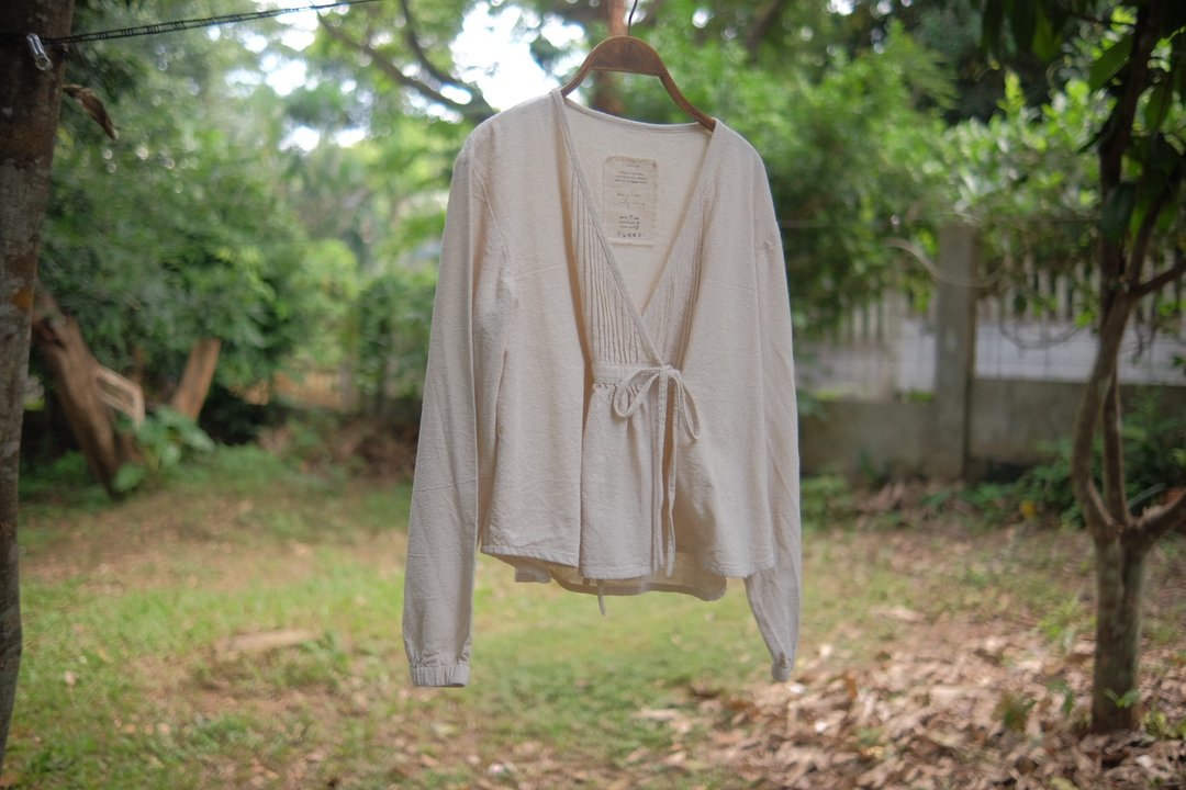 Oki Top for Autumn | 厚实棉质 - 洋装/连衣裙 - 棉 白色