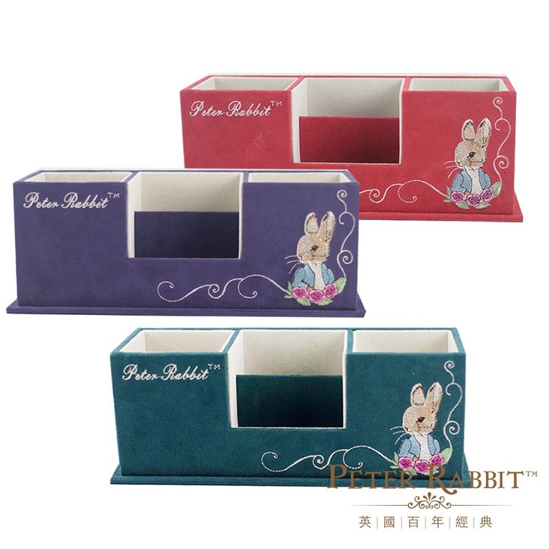 比得兔仿麂皮电绣置物盒 - 收纳用品 - 人造皮革 