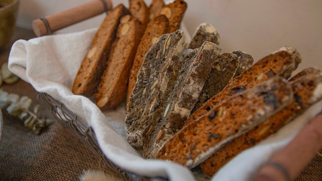 无奶蛋义式脆饼 vegan Biscotti - 手工饼干 - 新鲜食材 金色