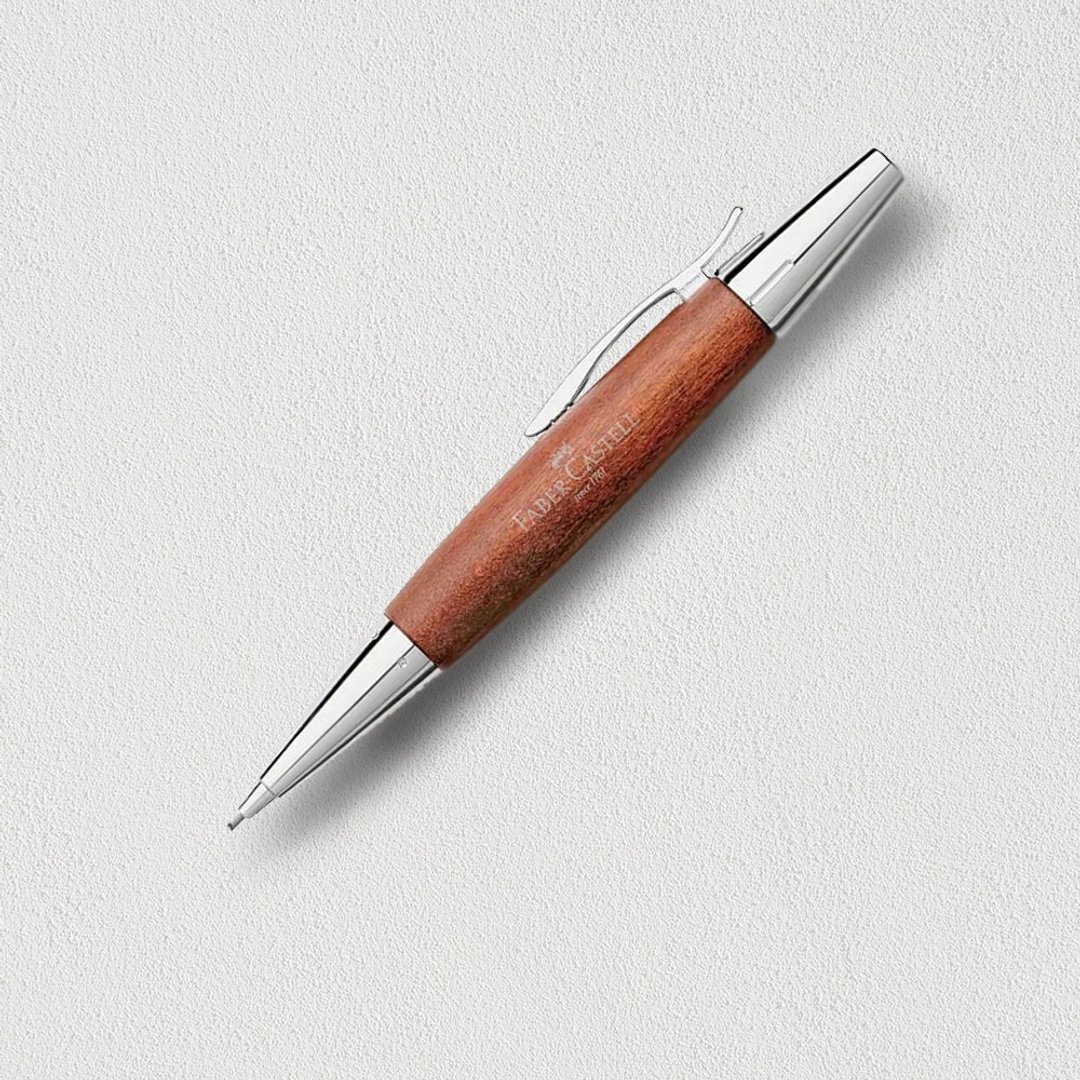 【Faber-Castell】E-MOTION 梨木亮面 1.4mm 旋转铅笔 褐色 - 铅笔/自动铅笔 - 木头 咖啡色