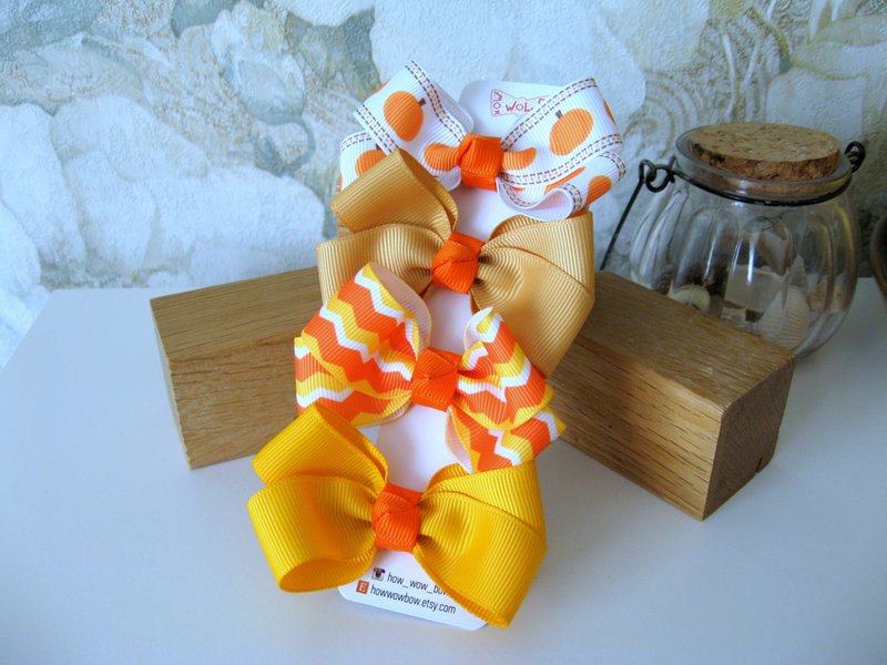 Halloween dog costume bows addition for handmade clothing for Yorkie, Shih Tzu - 衣/帽 - 聚酯纤维 多色