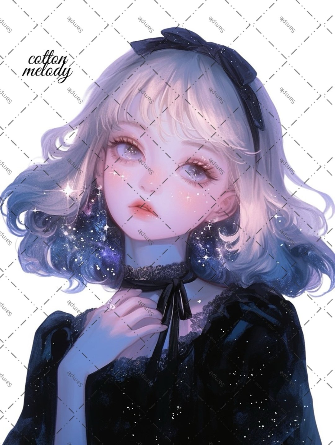 original sticker no.1952 人物贴纸 原创贴纸 原创人物贴纸 装饰贴纸 cotton melody - 贴纸 - 纸 