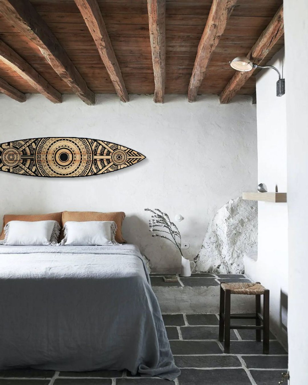 Surfboard Wall Art, Surfers gift, maori style - 墙贴/壁贴 - 木头 多色