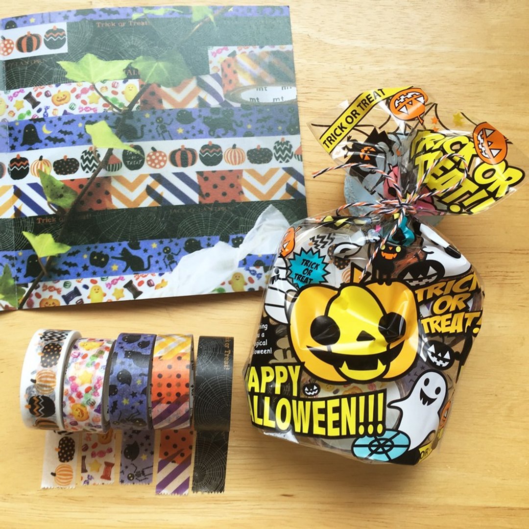mt 和纸胶带 Halloween 万圣节限定 全套5入组 *限量特价 - 纸胶带 - 纸 多色