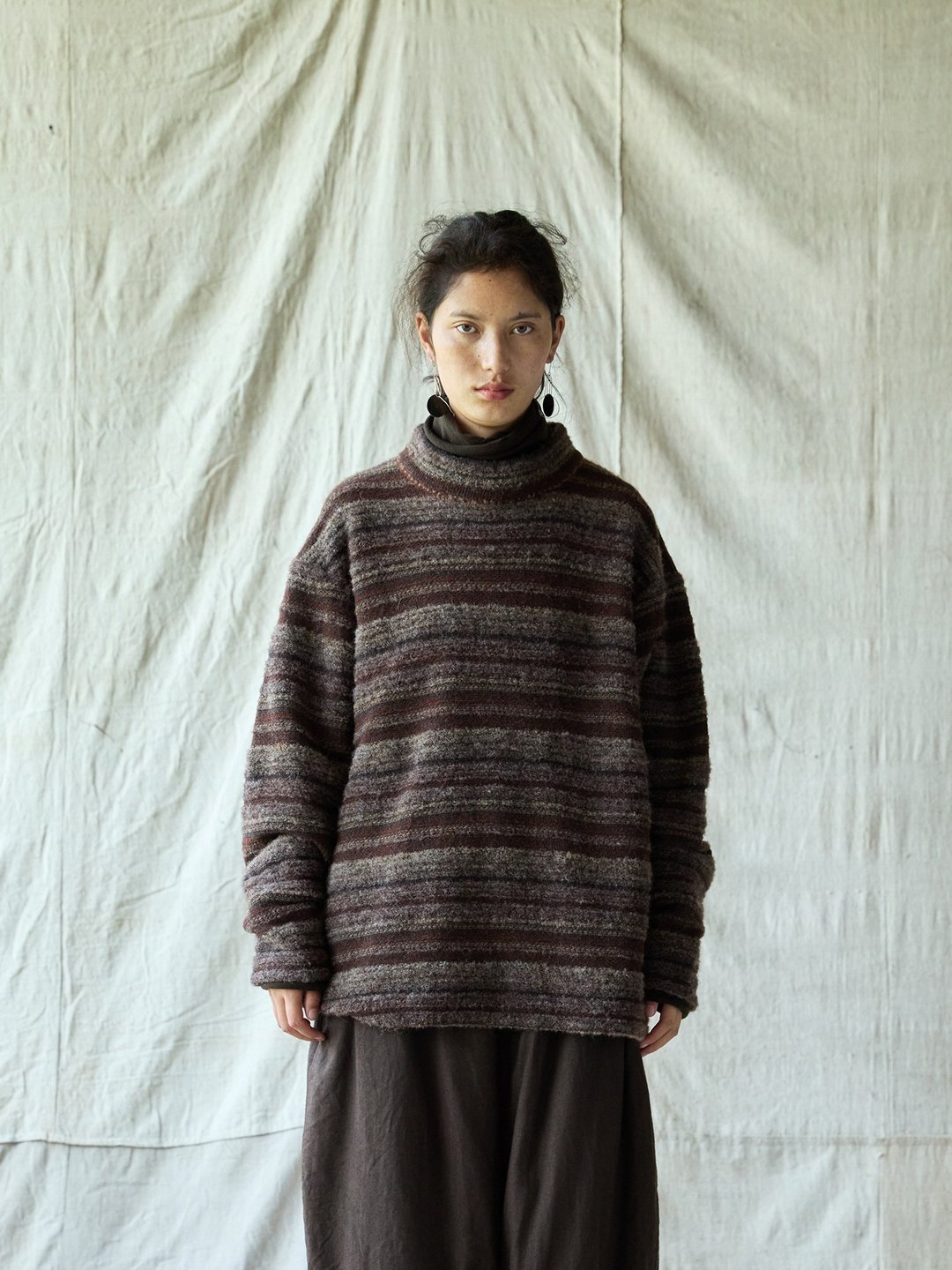 复古文青 / 羊毛混纺针织衫 / 休闲毛衣 - 女装针织衫/毛衣 - 其他材质 多色