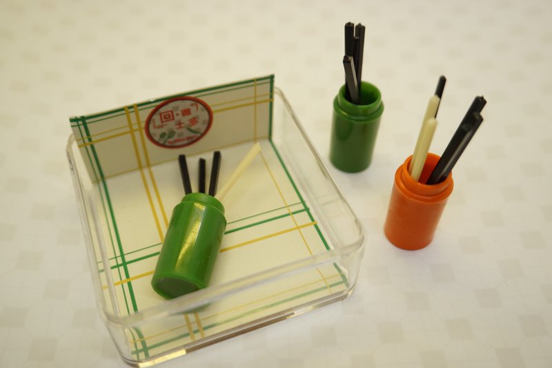 港式筷子筒模型 (连筷子) - 零件/散装材料/工具 - 其他材质 