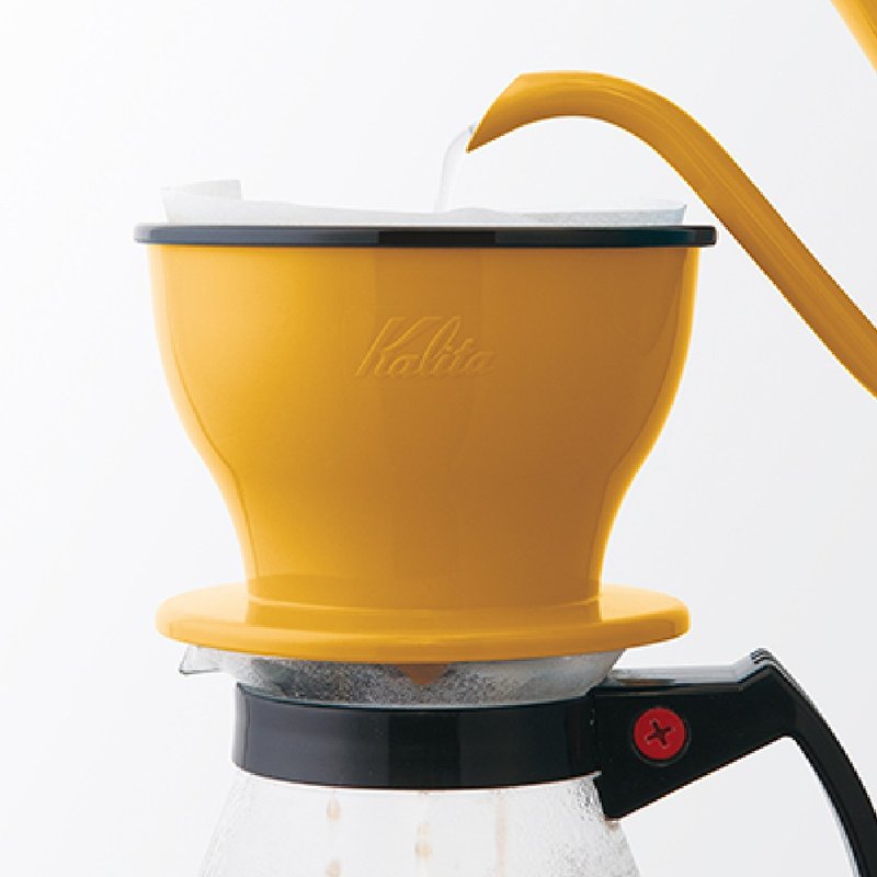 【日本】Kalita │Dual Dripper 双层三孔咖啡滤杯(鲜艳黄) - 其他 - 树脂 黄色