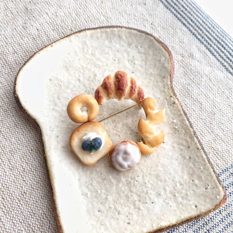 Only MS distance - 耳环/耳夹 - 粘土 咖啡色