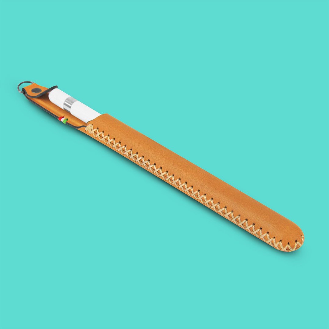 Apple Pencil  1/2代 专用皮革保护套/S形金属扣环 - 其他 - 其他材质 橘色