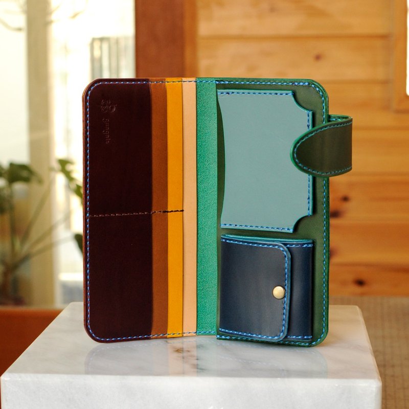 Long wallet with an emphasis on card storage No.7 Buttero - 皮夹/钱包 - 真皮 多色