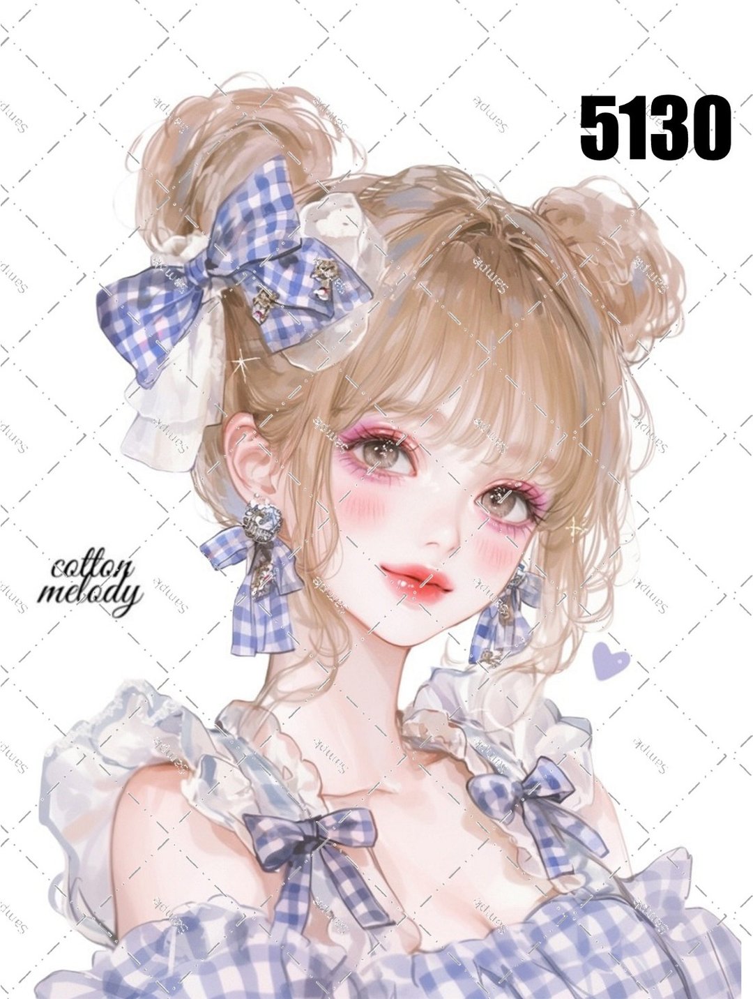 original sticker no.5130 人物贴纸 原创贴纸 原创人物贴纸 装饰贴纸 cotton melody - 贴纸 - 纸 