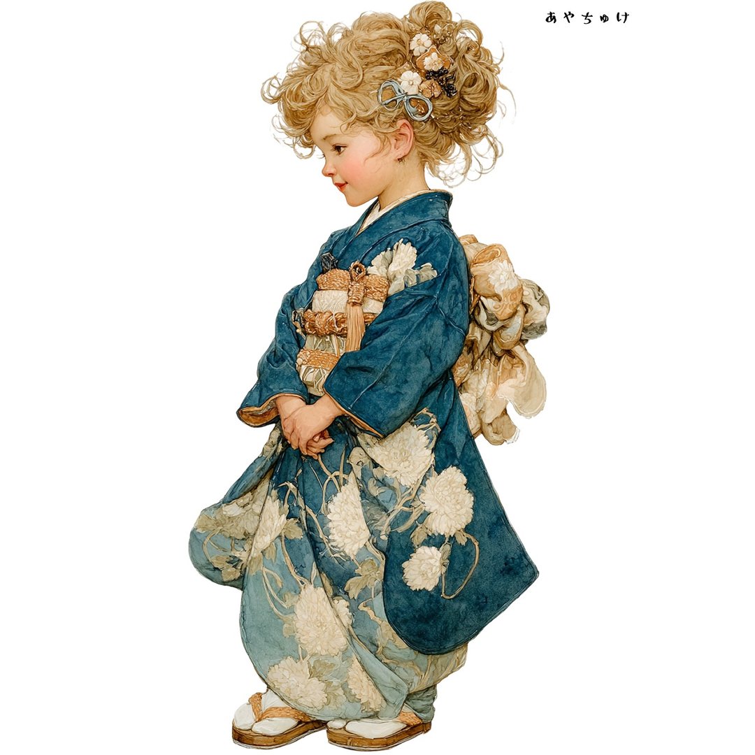 【12月新品4】07-114-0372 人物贴纸 和服复古 - 贴纸 - 纸 