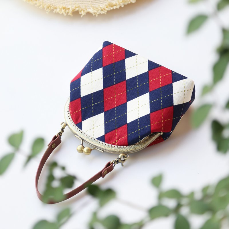 清新复古口金包 斜挎包 肩背包 手拎包 生日礼物 礼物交换 - 侧背包/斜挎包 - 棉．麻 