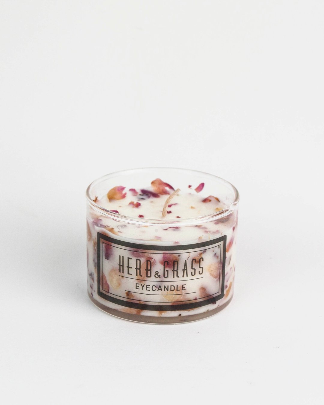 花草香氛蜡烛 120ml-三种玫瑰花瓣 - 蜡烛/烛台 - 蜡 