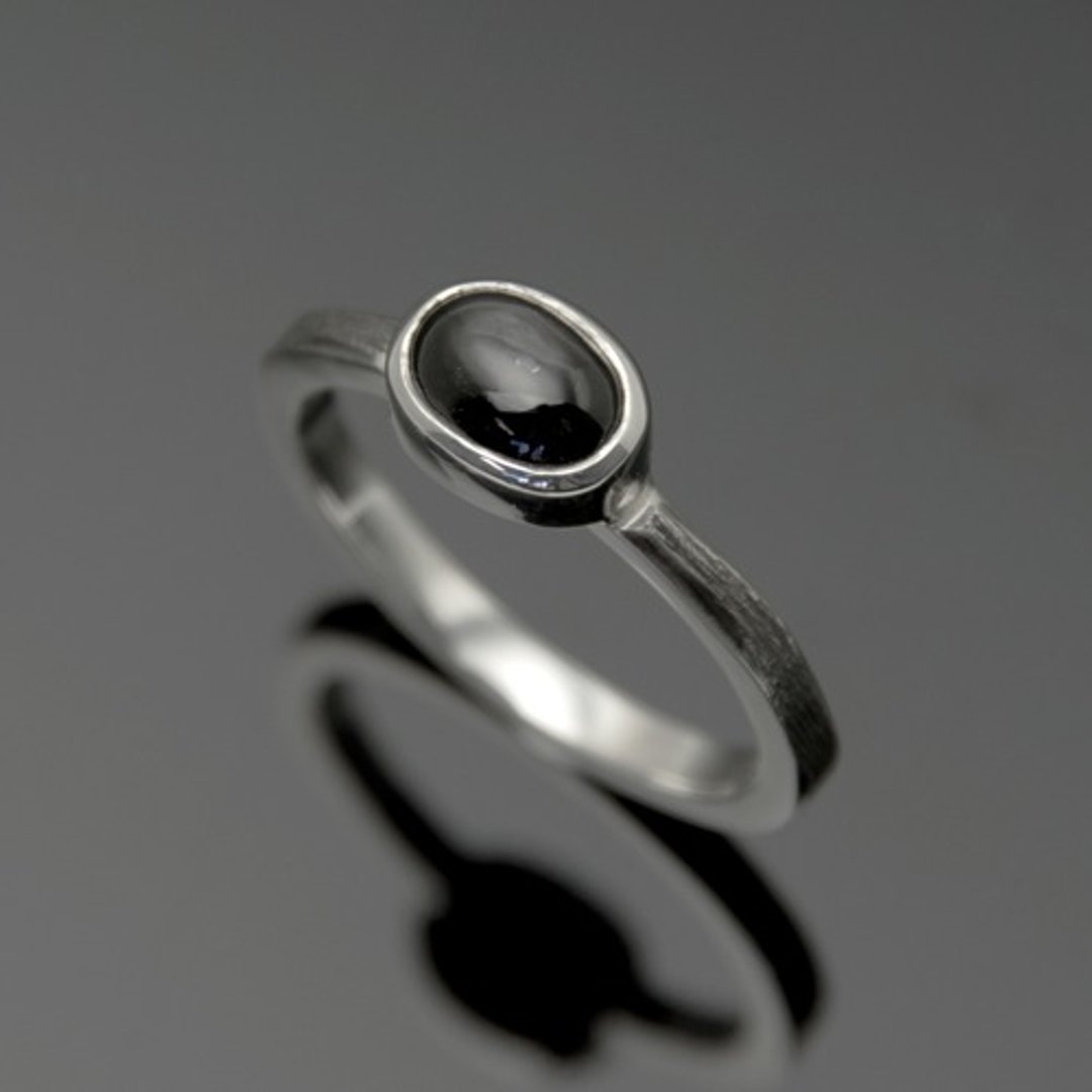 Diopsite Silver Ring [SILVER PERSPIRATION] LLR-007Bcdp - 戒指 - 其他金属 