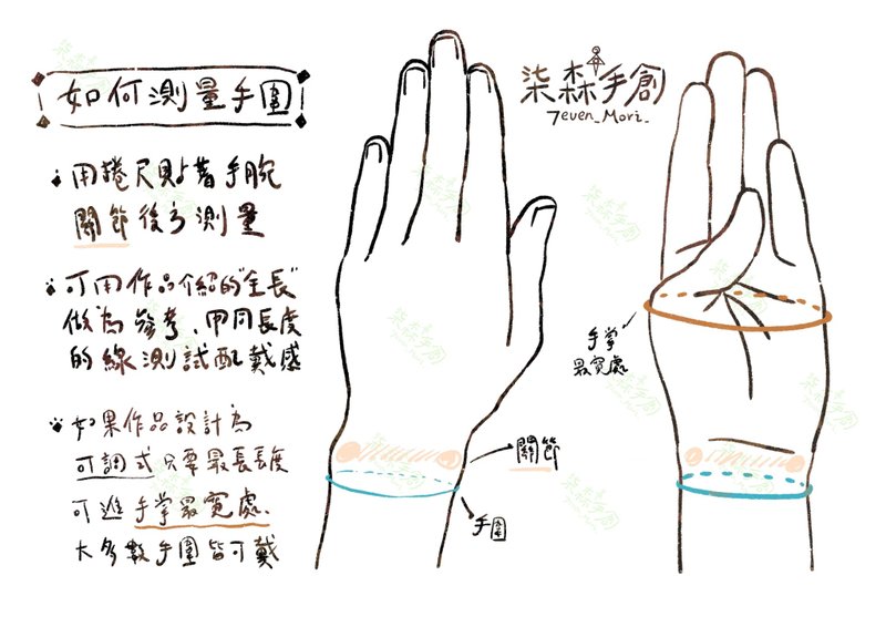 | 请勿下单 | 手围测量方式_内文补充项链及戒指测量方式 - 手链/手环 - 其他材质 