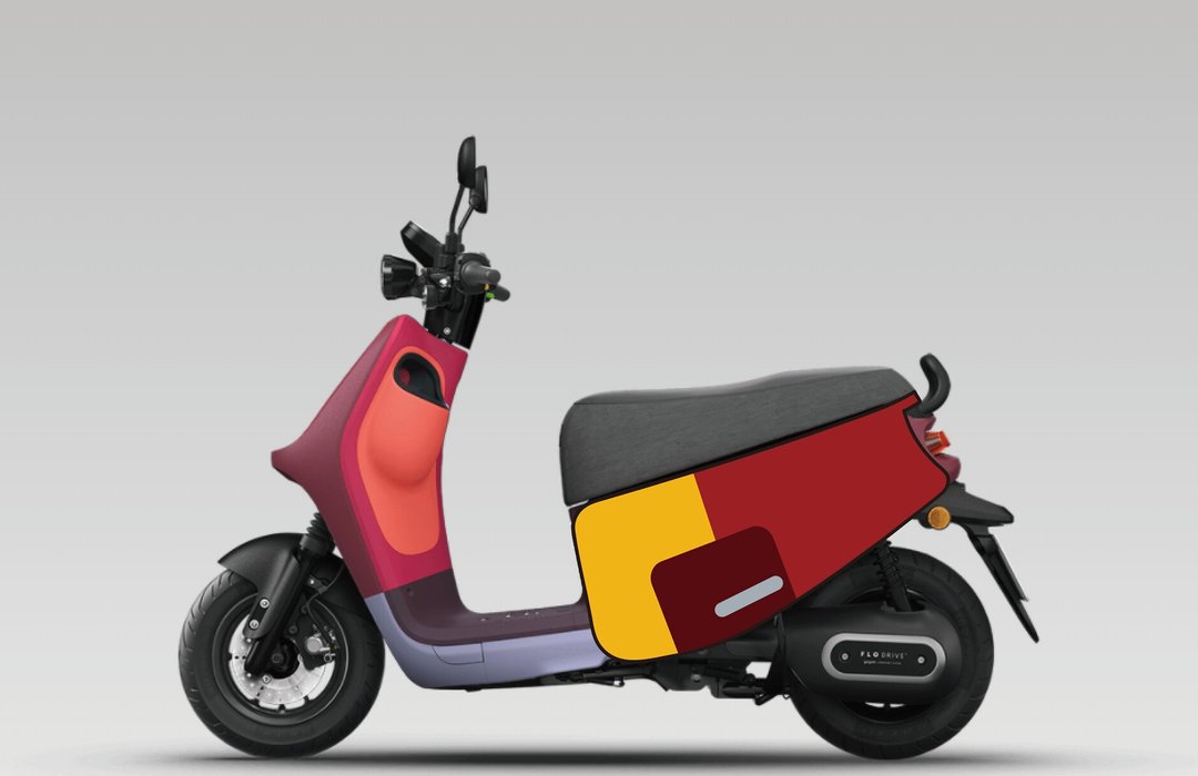 BLR gogoro 车身造型保护套 iD174 - 其他 - 聚酯纤维 红色